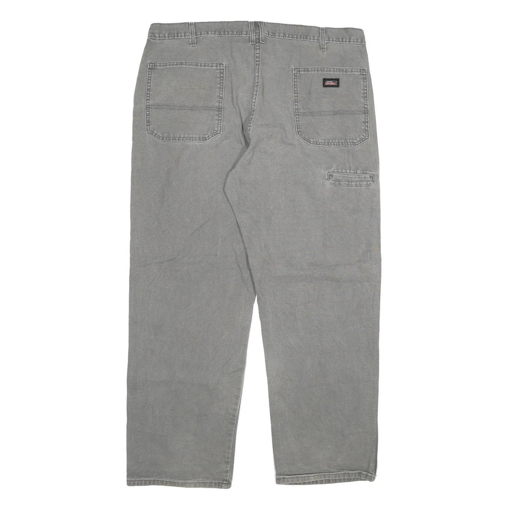 DICKIES Mens Jeans Grey Regular Straight Denim W40 L30 Workwear Utility