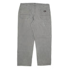 DICKIES Mens Jeans Grey Regular Straight Denim W40 L30 Workwear Utility