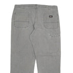 DICKIES Mens Jeans Grey Regular Straight Denim W40 L30 Workwear Utility