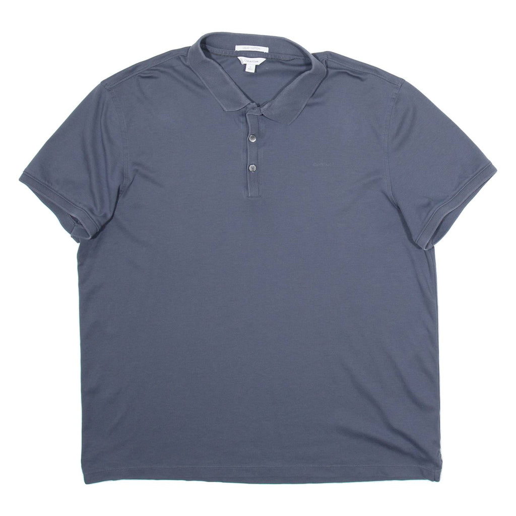 CALVIN KLEIN Mens Polo Shirt Grey XL