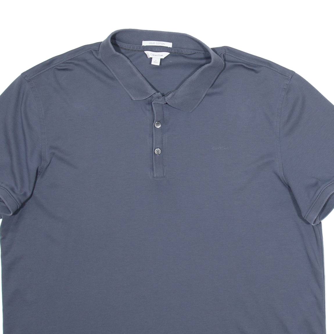 CALVIN KLEIN Mens Polo Shirt Grey XL