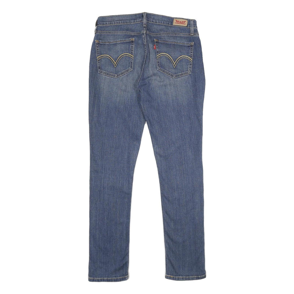 LEVI'S 524 Too Superlow Womens Jeans Blue Relaxed Skinny Denim Medium W30 L32