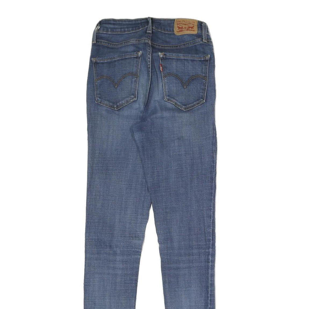 LEVI'S 721 Womens Slim Blue Denim Medium Wash W27 L30 Stretch Cotton Blend Jeans