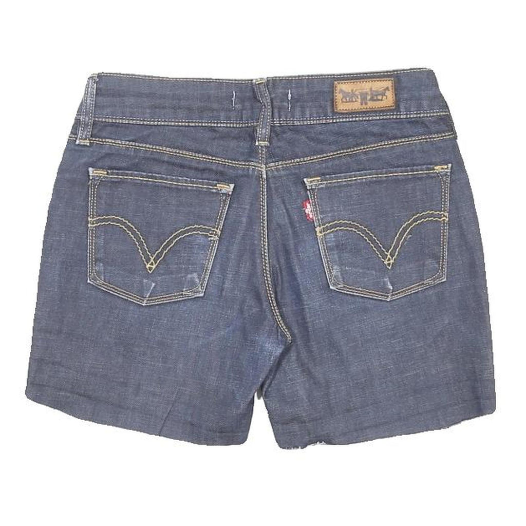 LEVIS Womens Denim Blue Shorts Classic S W28 Cut-Off Cotton Blend