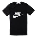 NIKE Womens T-Shirt Dress Black Short Sleeve Short S