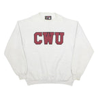 SOFFE Mens Grey CWU Crew Neck XL College Logo Sweatshirt Pullover Cotton Blend