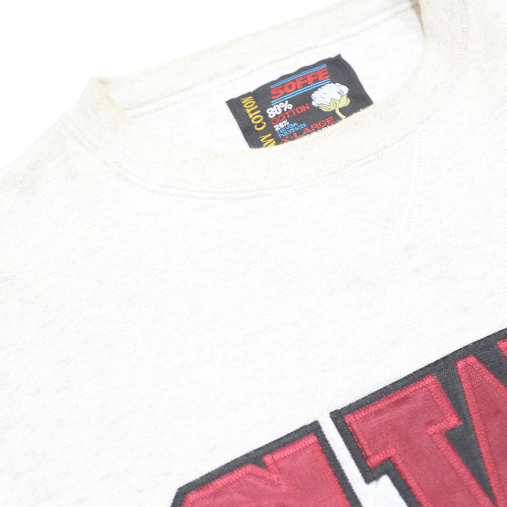 SOFFE Mens Grey CWU Crew Neck XL College Logo Sweatshirt Pullover Cotton Blend