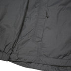 THE NORTH FACE Womens Black Outdoor Jacket L Polyester Blend Zip Hooded Plain