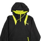 PUMA Mesh Lined Mens Anorak Jacket Black Hooded S