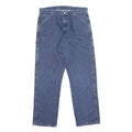 WRANGLER Mens Jeans Blue Relaxed Straight Denim Medium W34 L32 Workwear