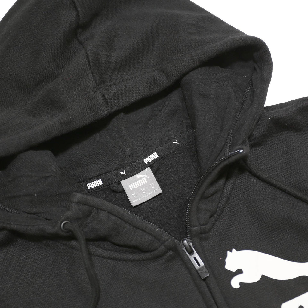 PUMA Womens Black Pullover Hoodie M Cotton Blend Zip Hooded Sweatshirt