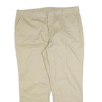 DICKIES Mens Cotton Blend Beige Regular Fit Straight Leg Trousers W40 L30
