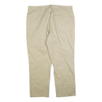 DICKIES Mens Cotton Blend Beige Regular Fit Straight Leg Trousers W40 L30