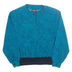 NOTATIONS Womens Printed Blouse Blue Long Sleeve Floral M