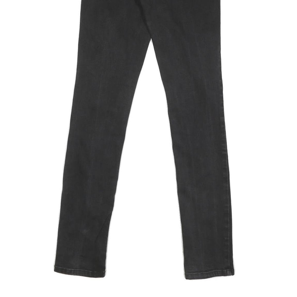 CALVIN KLEIN JEANS Womens Regular Fit Skinny Black Denim Jeans W24 L31 Premium