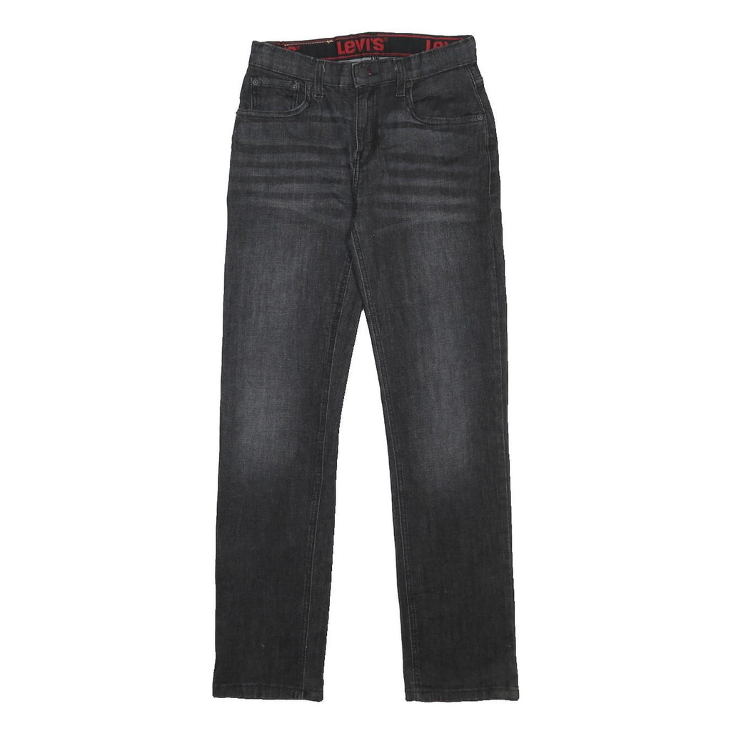 LEVI'S 514 Slim Boys Jeans Black Denim Slim Slim W28 L30 Classic Cotton Blend