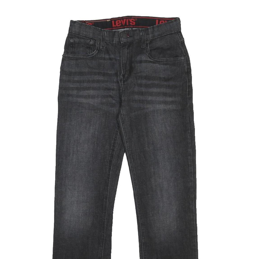 LEVI'S 514 Slim Boys Jeans Black Denim Slim Slim W28 L30 Classic Cotton Blend