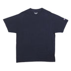 CHAMPION Mens Black Classic T-Shirt L Short Sleeve Crew Neck Cotton Blend