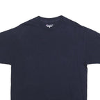 CHAMPION Mens Black Classic T-Shirt L Short Sleeve Crew Neck Cotton Blend
