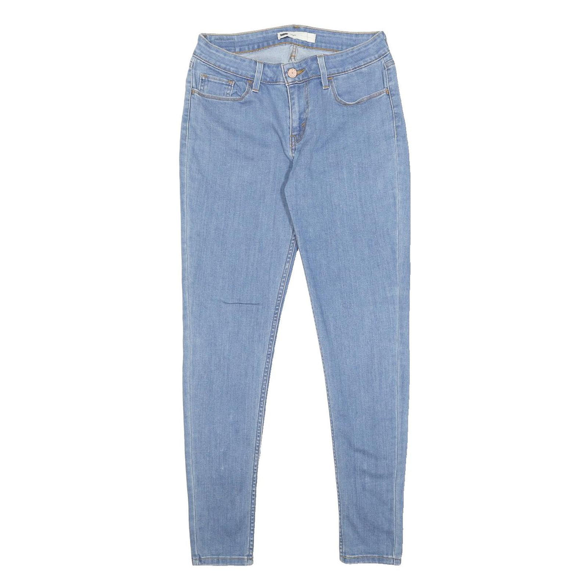 LEVI'S Womens Slim Blue Skinny Denim Light Wash Jeans W26 L29 Stretch Cotton