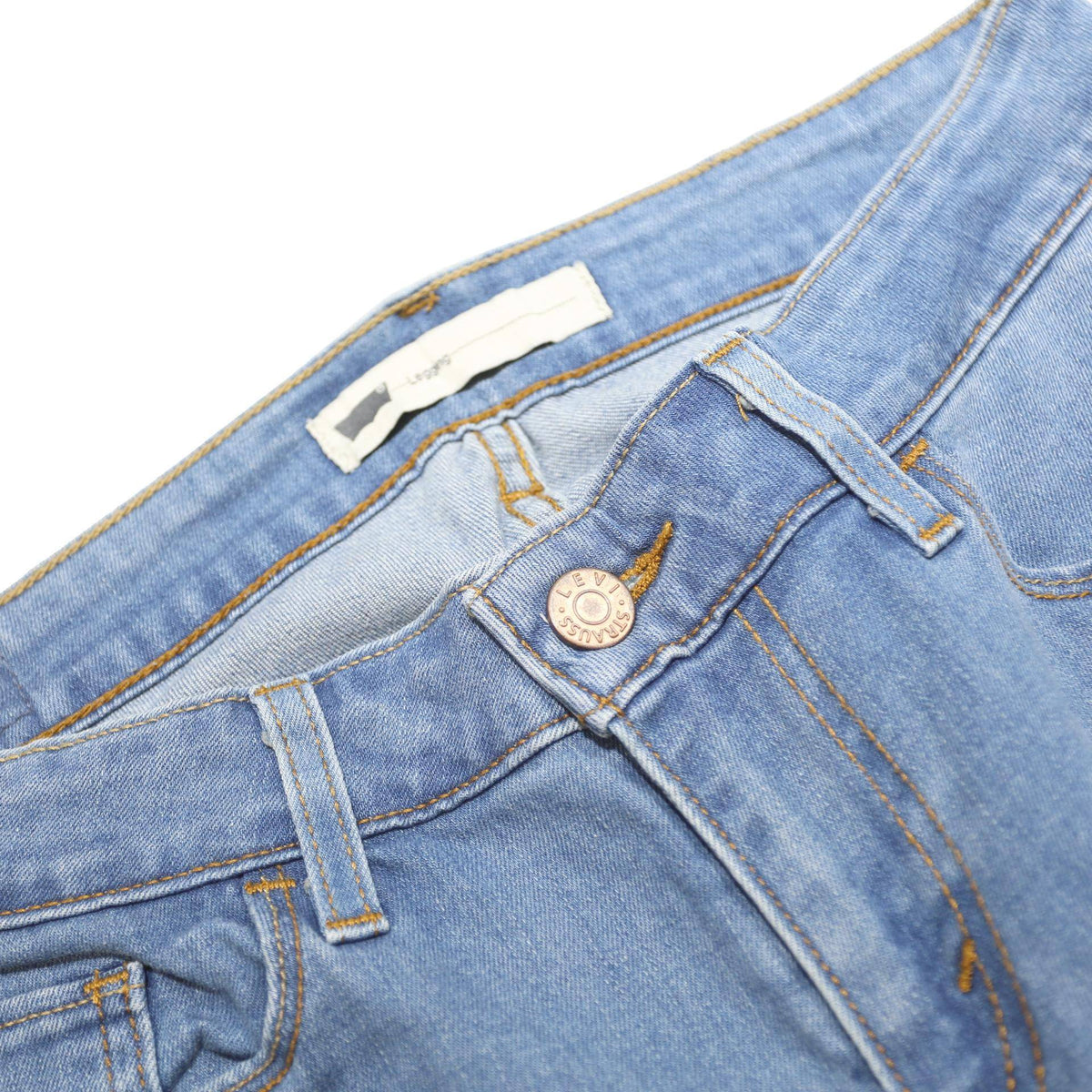 LEVI'S Womens Slim Blue Skinny Denim Light Wash Jeans W26 L29 Stretch Cotton