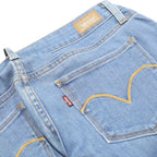 LEVI'S Womens Slim Blue Skinny Denim Light Wash Jeans W26 L29 Stretch Cotton