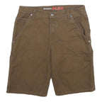DICKIES Mens Shorts Brown Workwear Casual M W32 Durable Cotton Blend Relaxed Fit