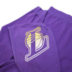 NBA Mens Purple Los Angeles Lakers Pullover Hoodie M Cotton Blend Sportswear