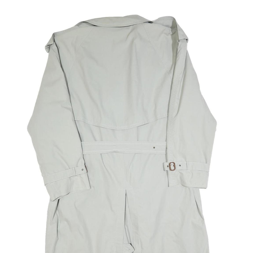 BUGATTI Mens Beige Classic Trench XL Polyester Blend Button Jacket Elegant