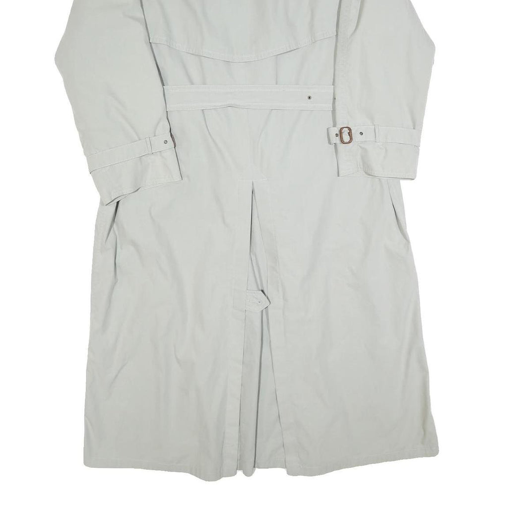 BUGATTI Mens Beige Classic Trench XL Polyester Blend Button Jacket Elegant