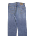 LEVI'S 501 Mens Jeans Blue Regular Straight Denim Medium W32 L32 Classic Button