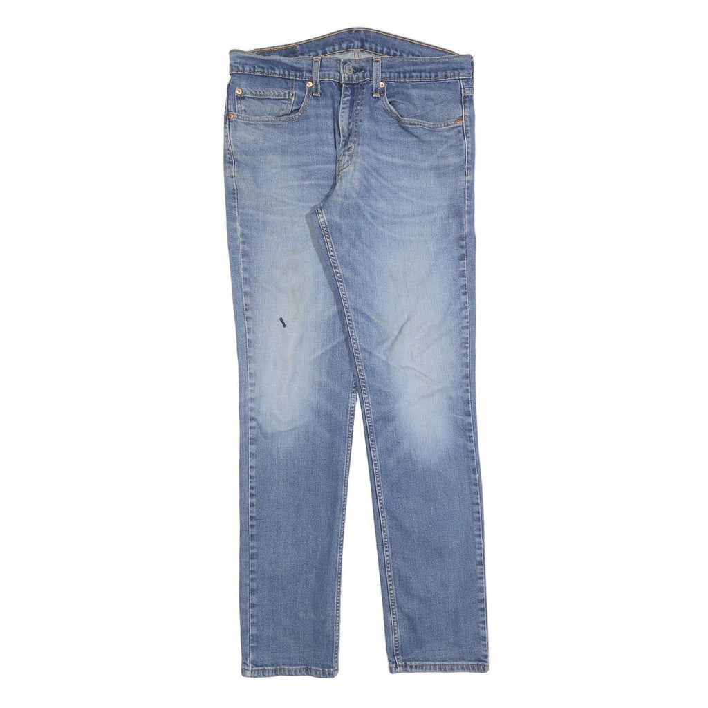 LEVI'S 511 Slim Mens Jeans Blue Slim Straight Denim Rinse W34 L34 Classic Zip