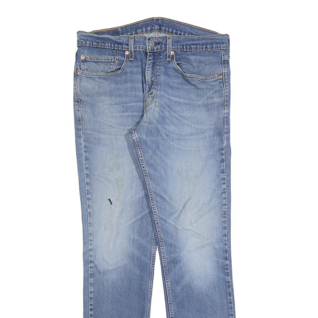 LEVI'S 511 Slim Mens Jeans Blue Slim Straight Denim Rinse W34 L34 Classic Zip