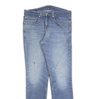 LEVI'S 511 Slim Mens Jeans Blue Slim Straight Denim Rinse W34 L34 Classic Zip