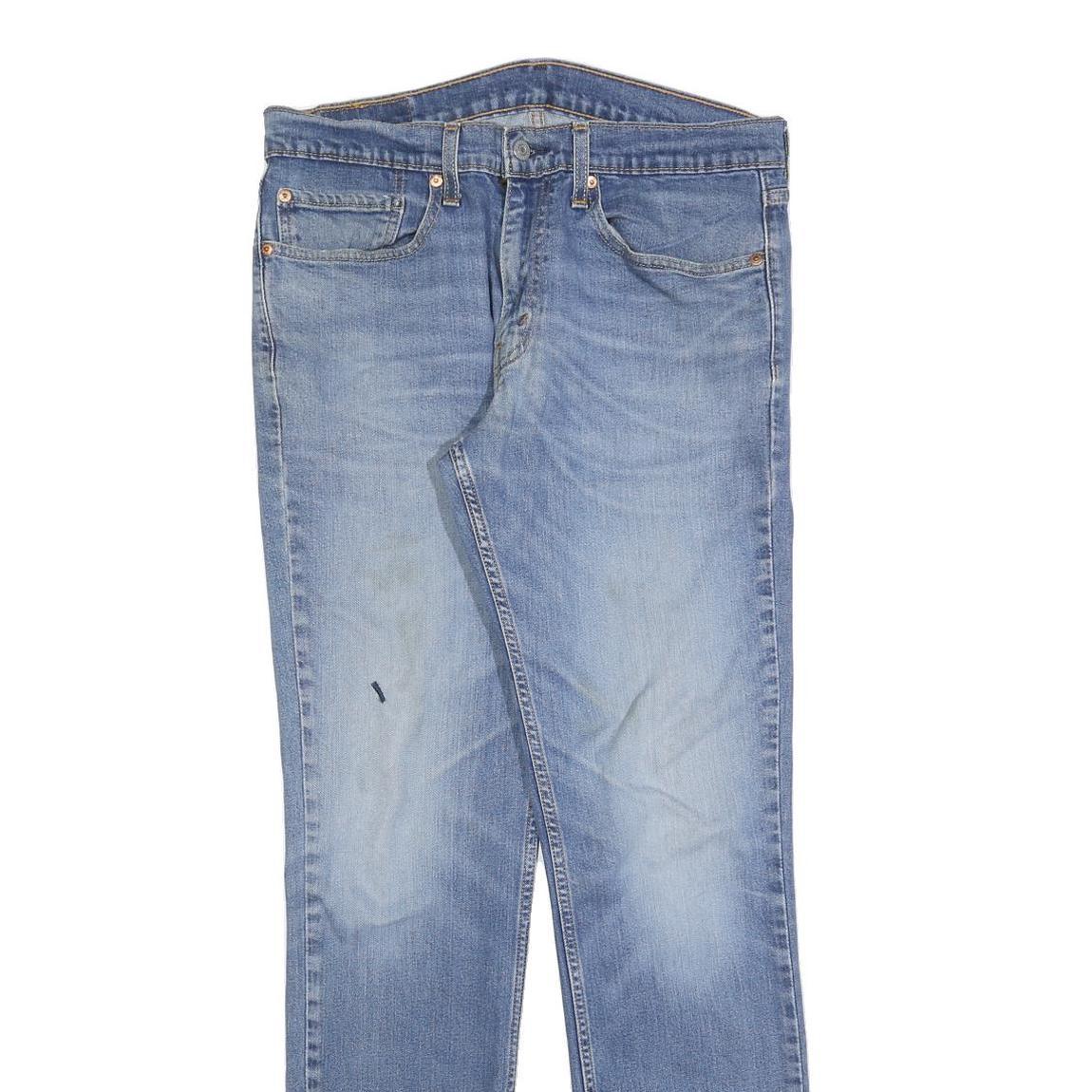 LEVI'S 511 Slim Mens Jeans Blue Slim Straight Denim Rinse W34 L34 Classic Zip