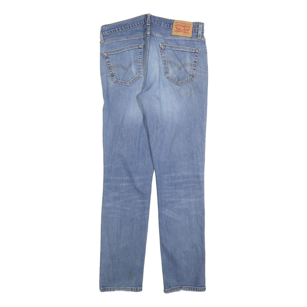 LEVI'S 511 Slim Mens Jeans Blue Slim Straight Denim Rinse W34 L34 Classic Zip