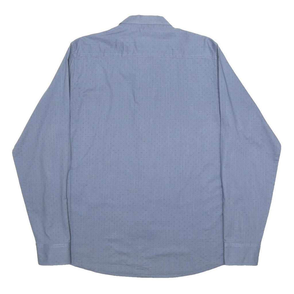 WRANGLER Mens Blue L Cotton Shirt Long Sleeve Casual Classic Fit