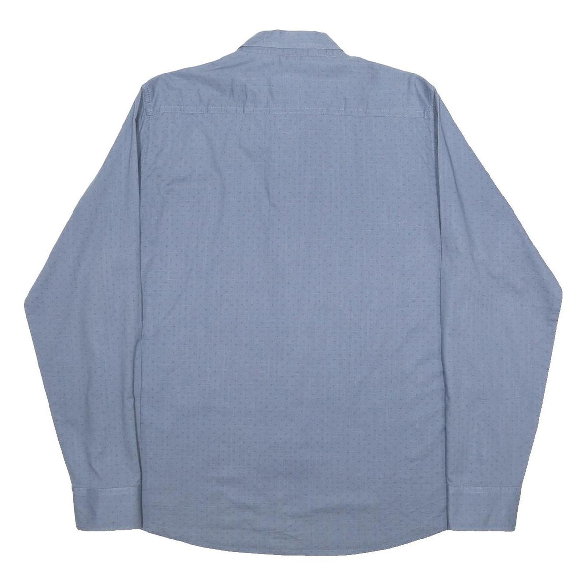 WRANGLER Mens Blue L Cotton Shirt Long Sleeve Casual Classic Fit