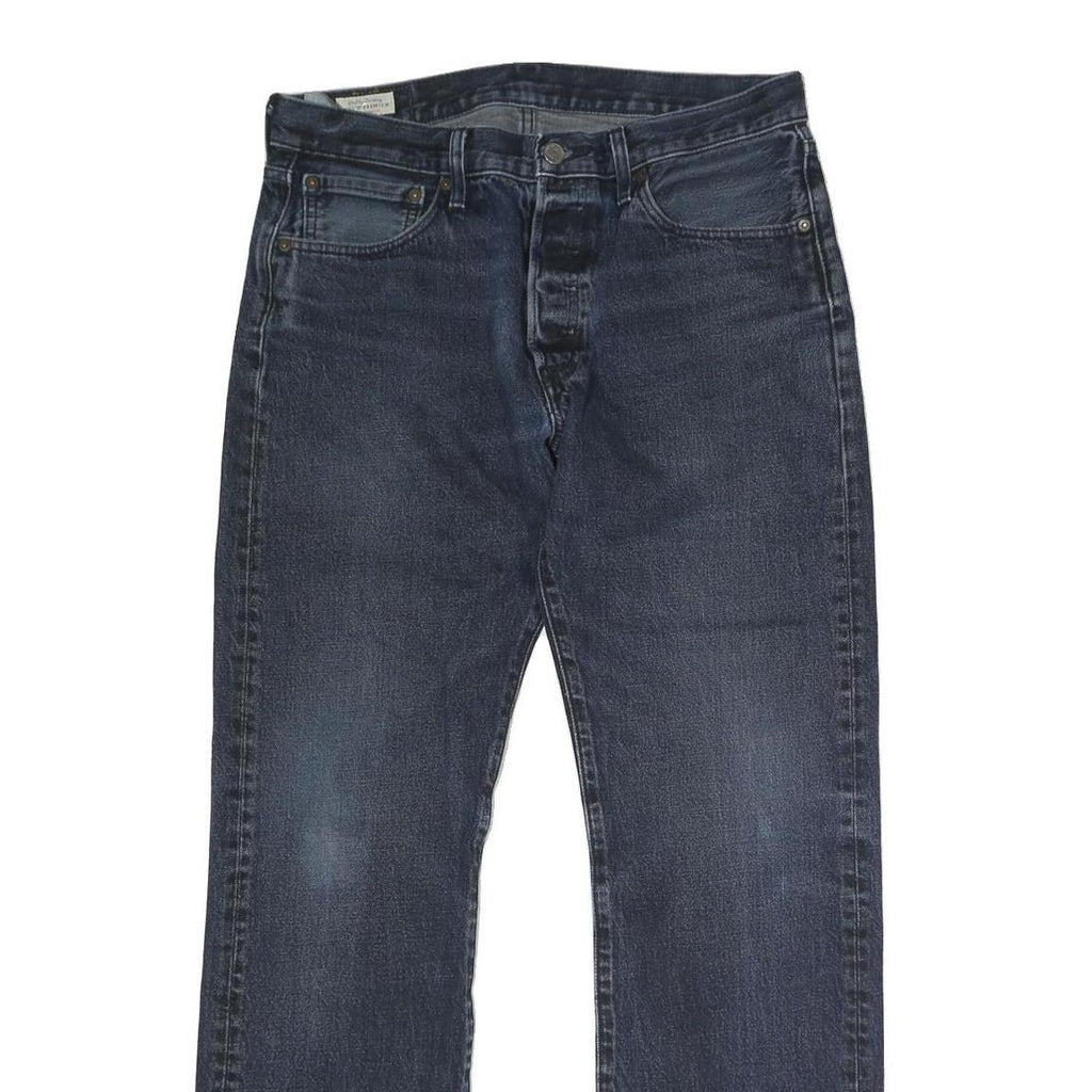 LEVI'S 501 Big E Mens Jeans Blue Regular Straight Denim Medium W34 L31 Button