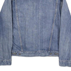 LEVI'S Mens Blue Denim Jacket S Cotton Button Plain Casual Vintage Style