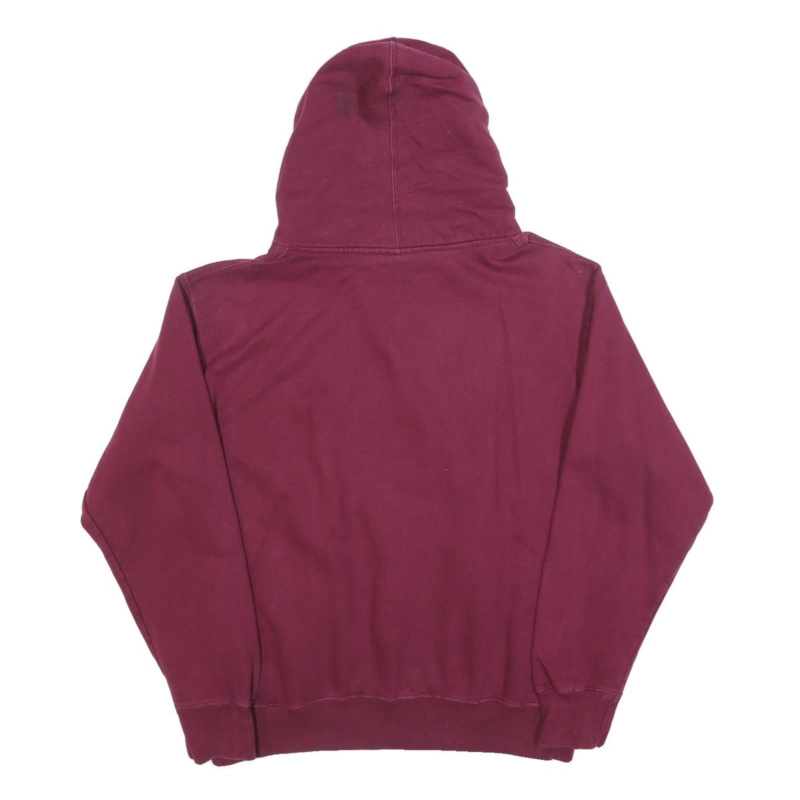 FDM Mens Maroon Université De Genève Pullover Hoodie M Cotton Blend Casual Wear