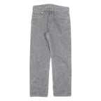 LEVI'S 501 Mens Jeans Grey Regular Straight Denim Stone Wash W32 L28 Button