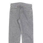 LEVI'S 501 Mens Jeans Grey Regular Straight Denim Stone Wash W32 L28 Button