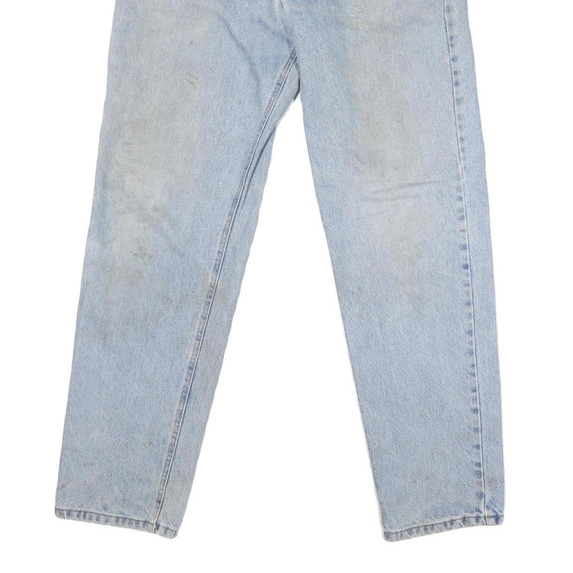 CARHARTT Mens Regular Fit Light Blue Denim Jeans W34 L31 Zip Closure