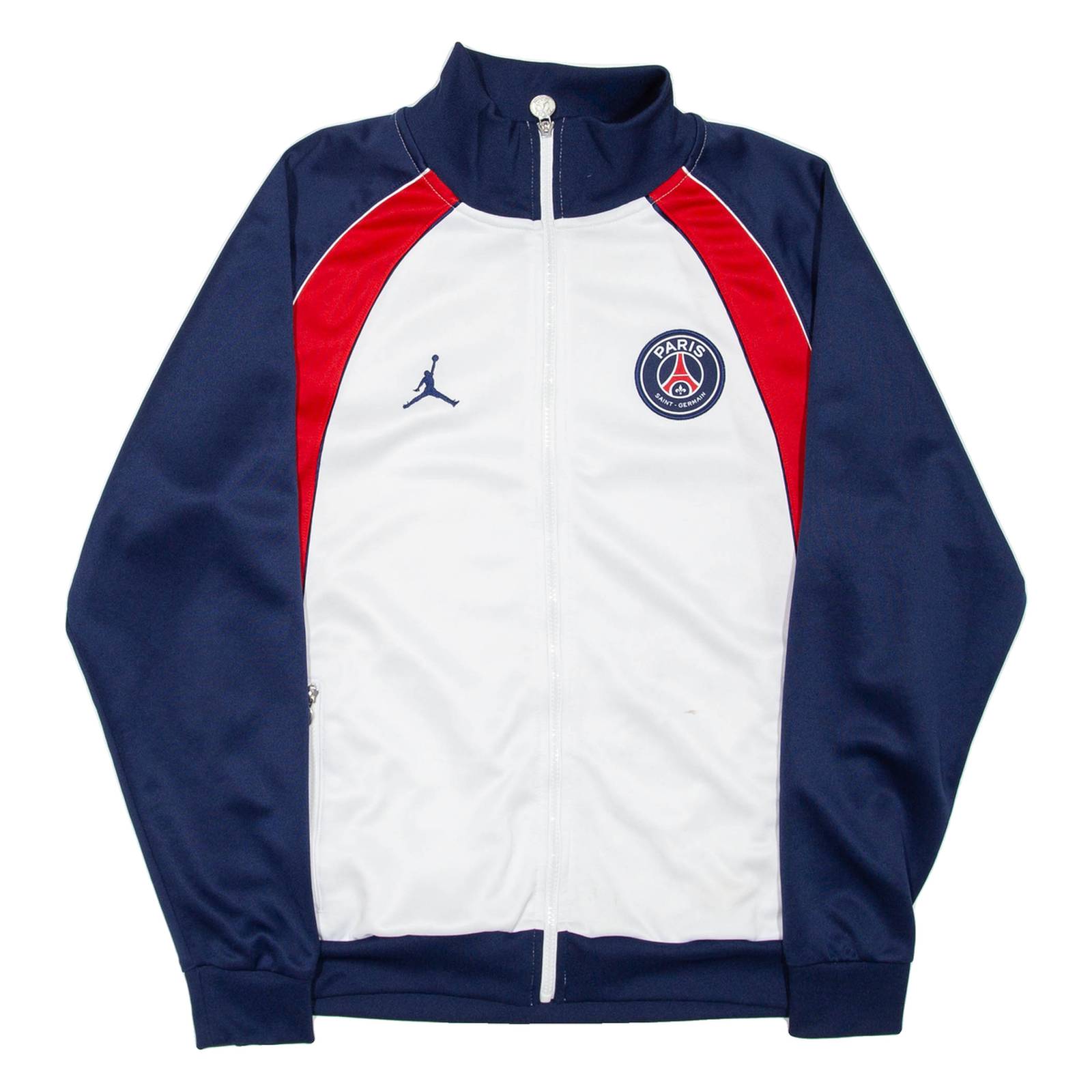 AIR JORDAN Paris Saint Germain Mens Track Jacket Blue Colourblock S