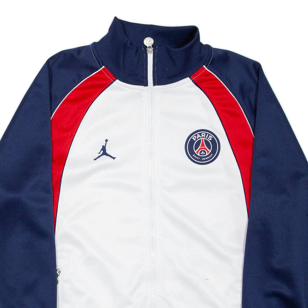 AIR JORDAN Paris Saint Germain Mens Track Jacket Blue Colourblock S