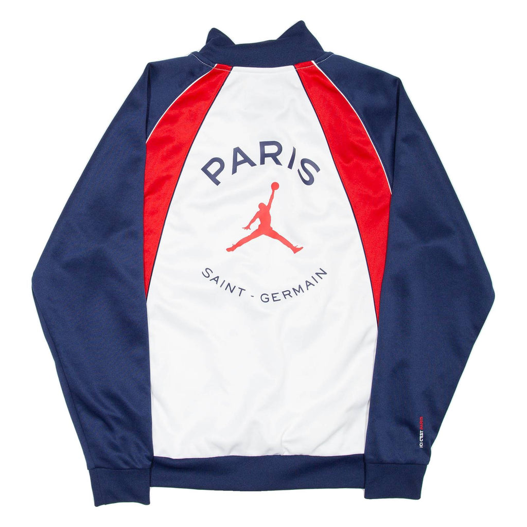 AIR JORDAN Paris Saint Germain Mens Track Jacket Blue Colourblock S