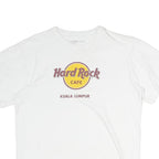 HARD ROCK CAFE Womens White Kuala Lumpur Logo Classic T-Shirt XL Short Sleeve