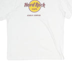 HARD ROCK CAFE Womens White Kuala Lumpur Logo Classic T-Shirt XL Short Sleeve
