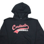 CHAMPION Cardinals Baseball Mens Black Hoodie USA L